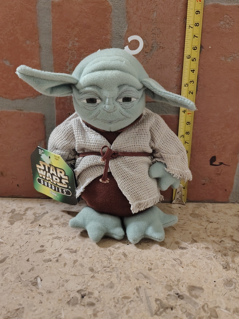 Vintage 1997 Star Wars Buddies Yoda Plush Kenner Hasbro Bean Bag NWT Tagged